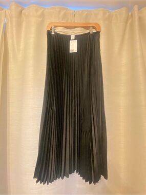 Pleated Black Women's Skirt